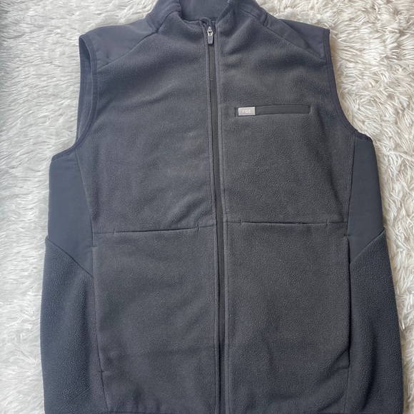 Figs Jackets & Coats Figs Onshift Fleece Vest Large Poshmark